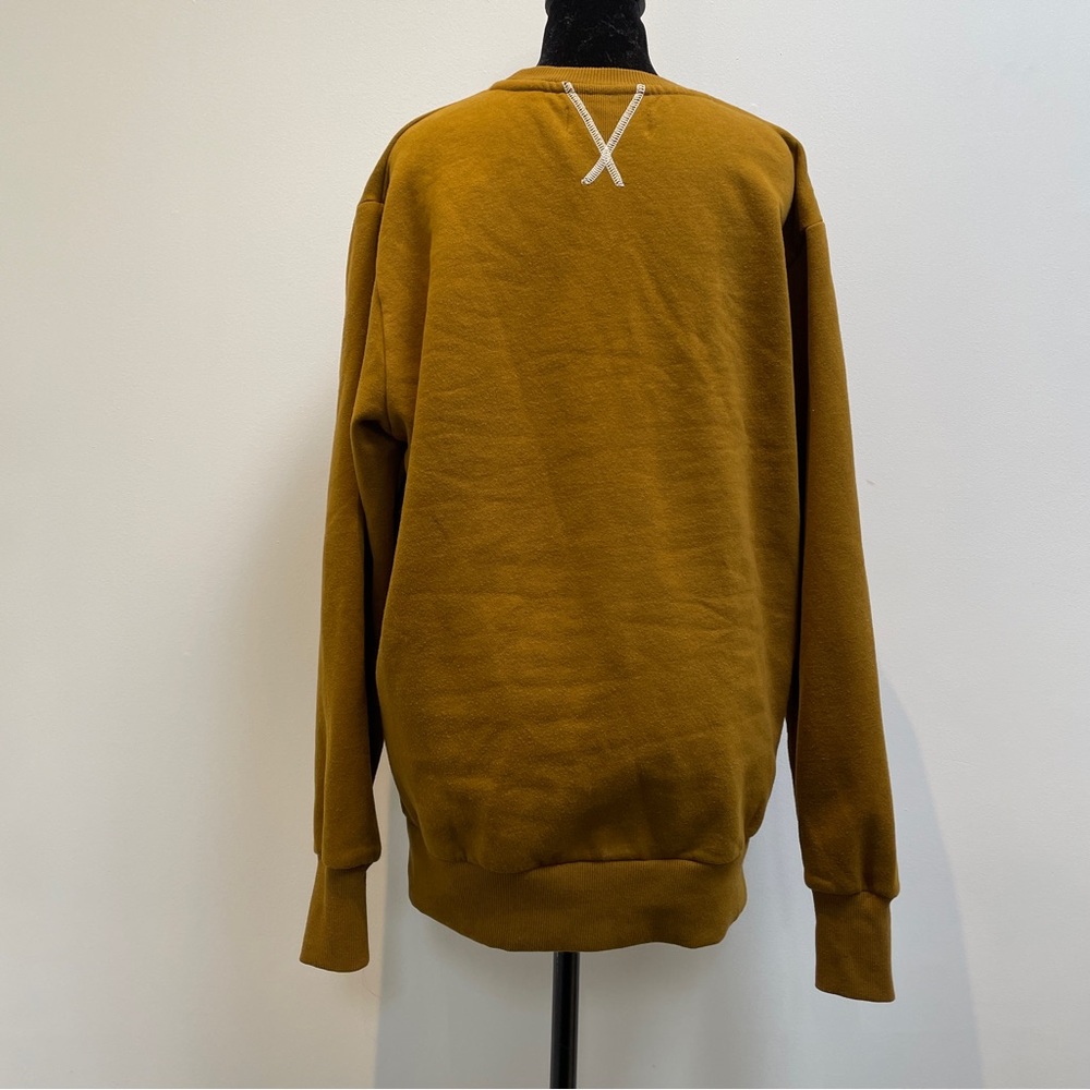 Kangol Women’s Dark Mustard Crewneck Sweatshirt L - Picture 4 of 8